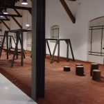 Indoor obstacle course: steppimg stumps