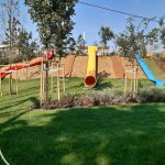 Comercial playground equipment: slides