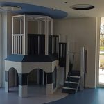 Lighthouse themed indoor play structure