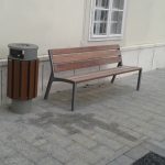 Litter bin and bench, Szombathely